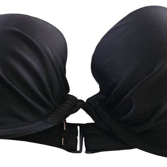 Aerie Women's Size 32B Black Lightly Lined Underwire Adjustable Straps Bra - Picture 6 of 7